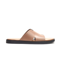 Marrakesh Slide // Beige Leather