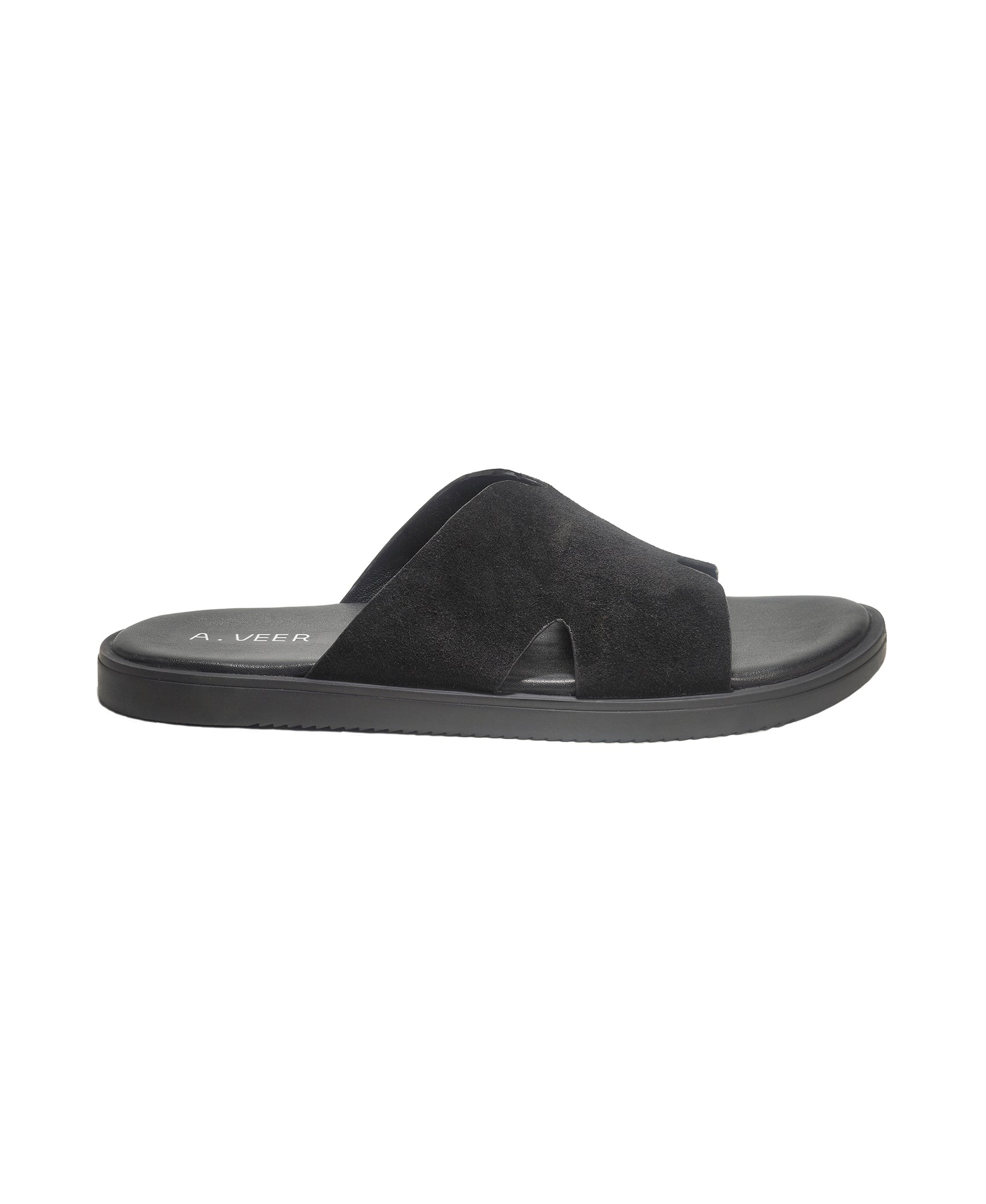 Marrakesh Slide // Black Suede