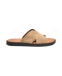 Marrakesh Slide // Beige Suede