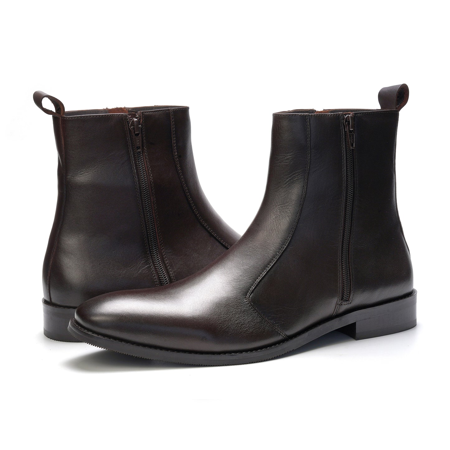 Lexington Zip Boot // Brown Leather
