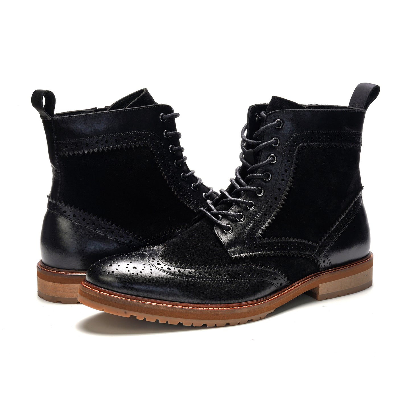 Langston Wingtip Boot // Black Leather