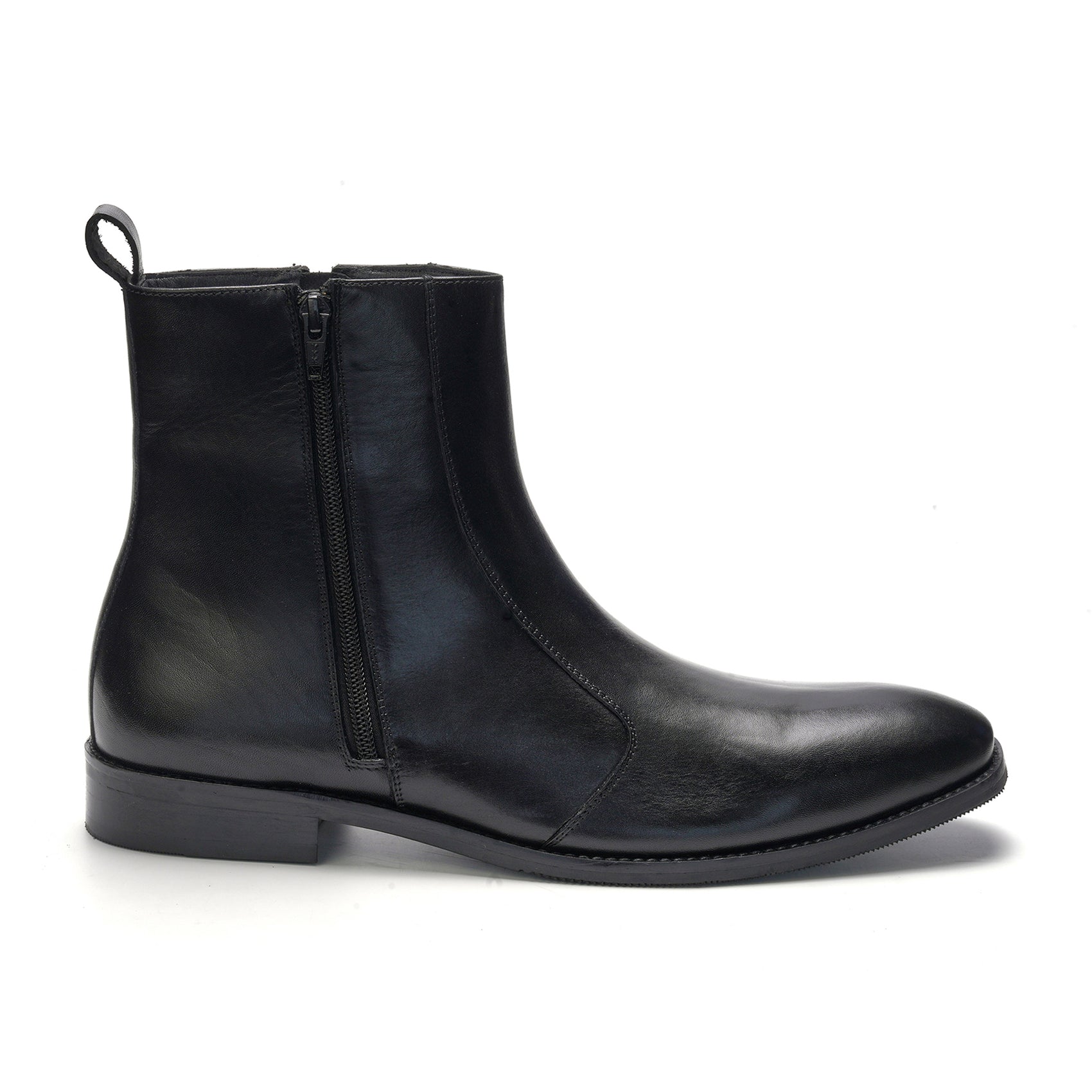 Lexington Zip Boot // Black Leather