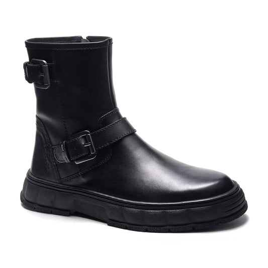 Ranger Biker Boot // Black Nubuck