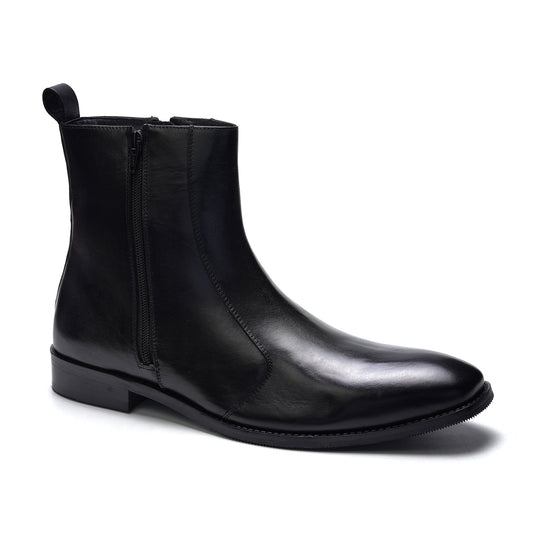 Lexington Zip Boot // Black Leather