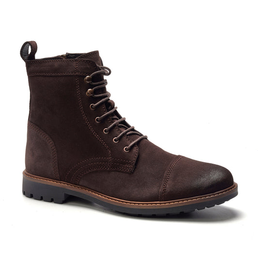 Wilder Lace-up Boot // Brown Suede