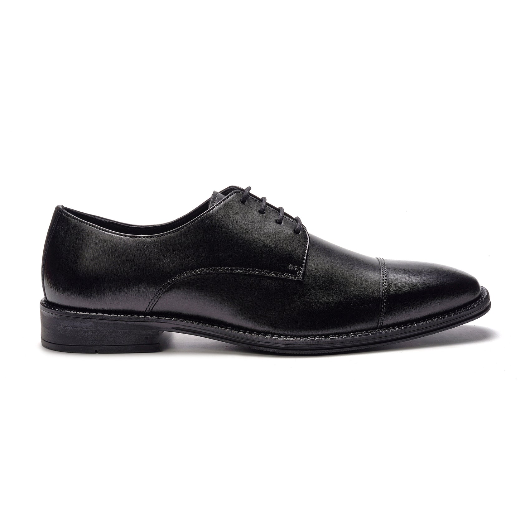 Maddox Cap-toe Oxford // Black Leather