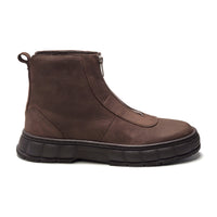Vanta Zipper Boot // Brown Nubuck
