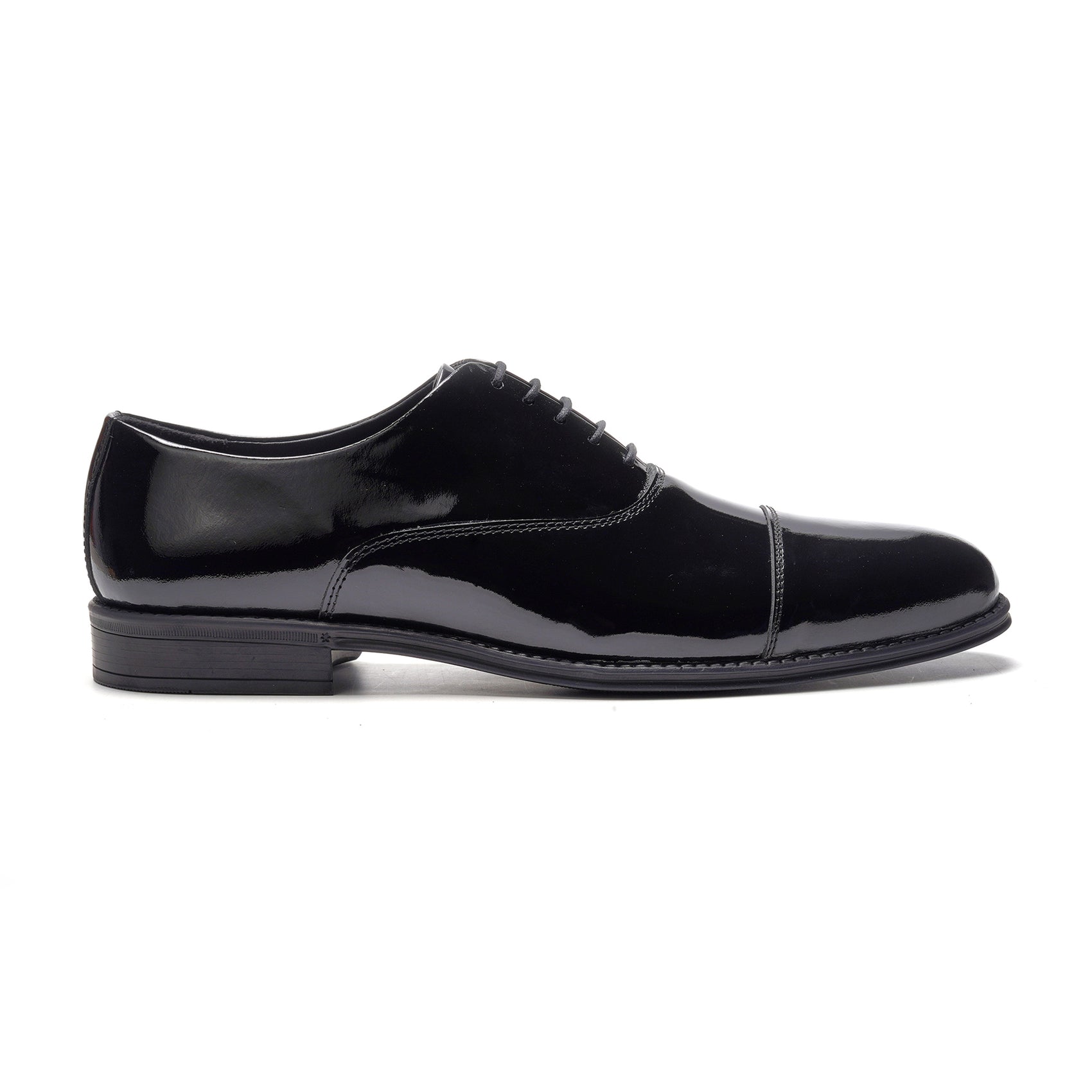 Nero Cap-toe Oxford // Black Leather