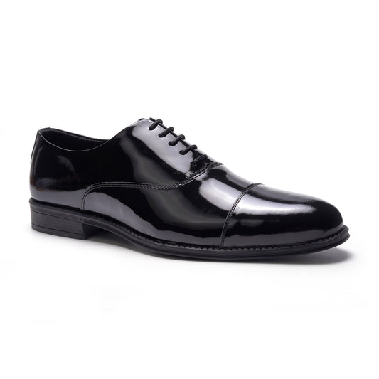 Nero Cap-toe Oxford // Black Leather