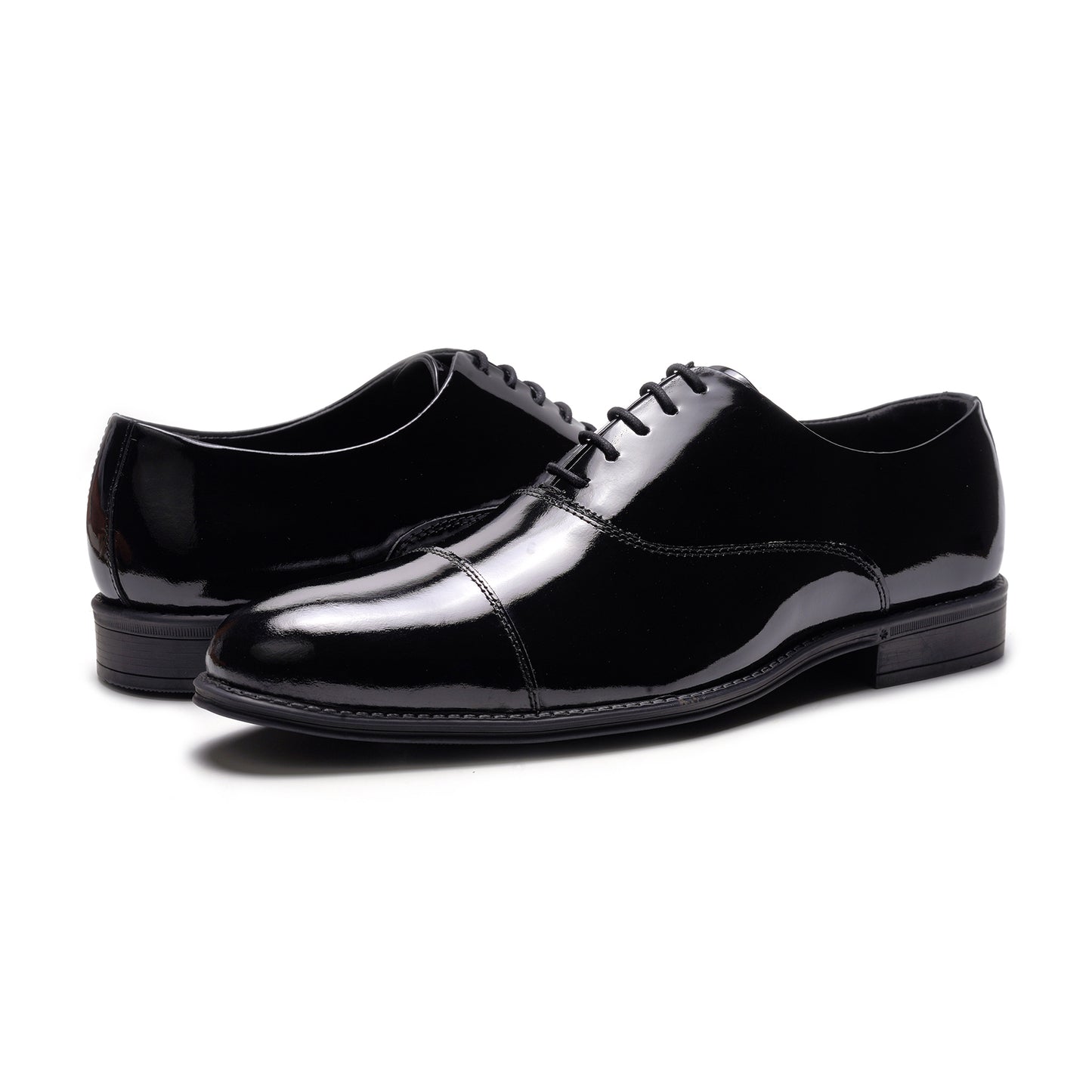 Nero Cap-toe Oxford // Black Leather