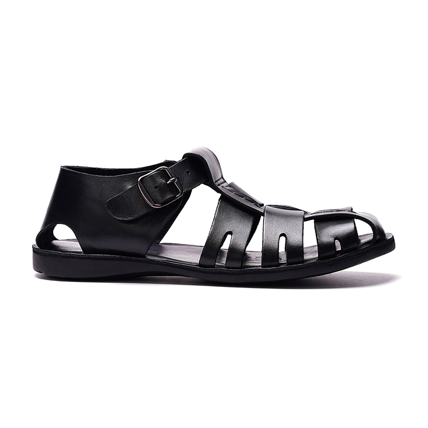 Santorini Fisherman Sandal // Black