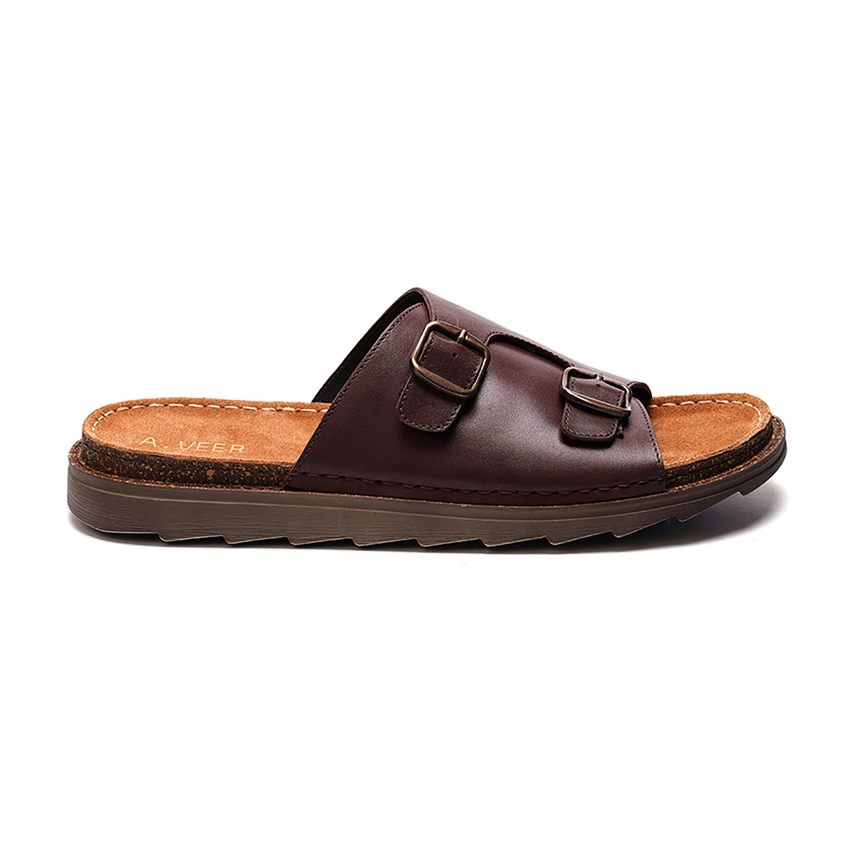 Havana Double Strap Sandal // Brown