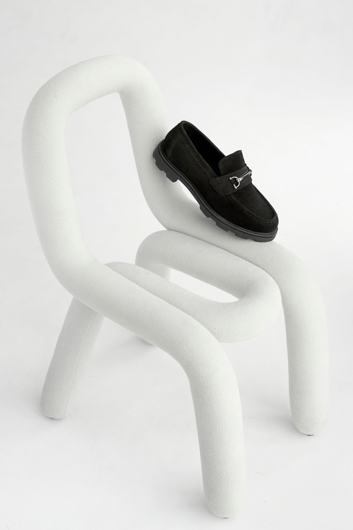 Samuel Bit Loafer // Black Suede