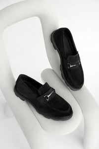 Samuel Bit Loafer // Black Suede