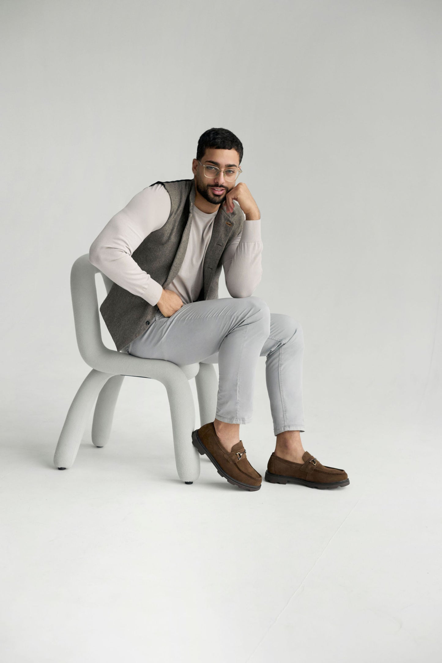 Samuel Bit Loafer // Brown Suede