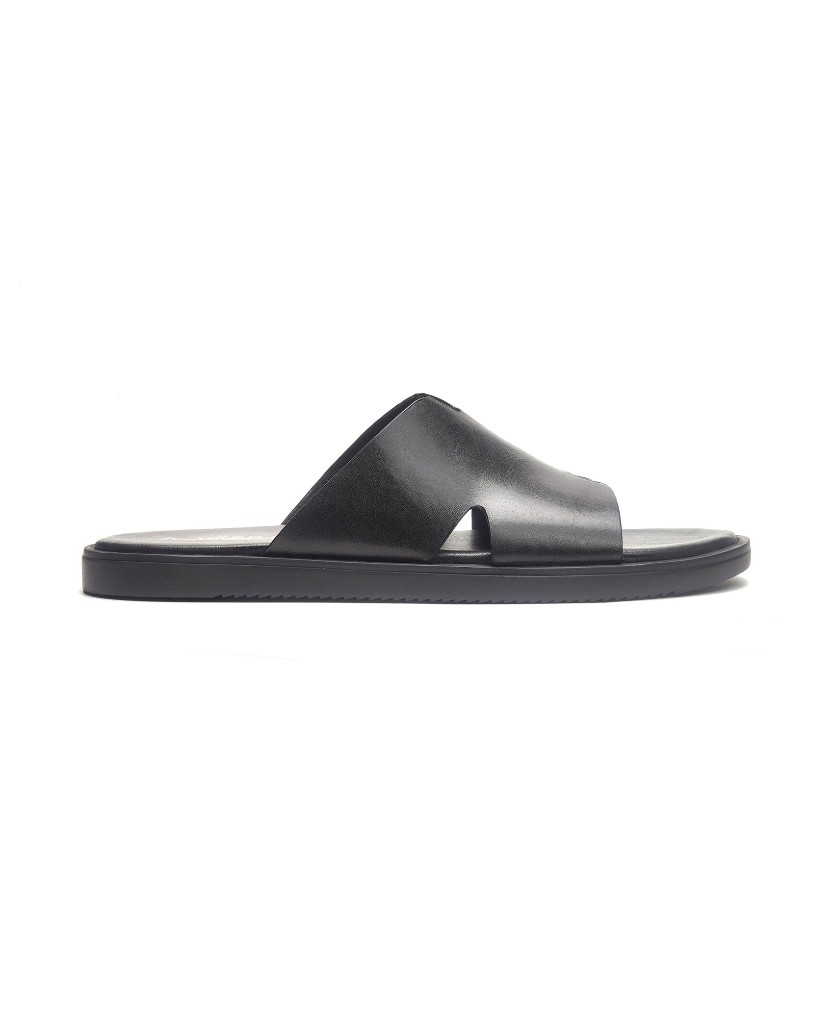 Marrakesh Slide // Black Leather