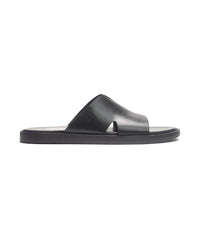 Marrakesh Slide // Black Leather