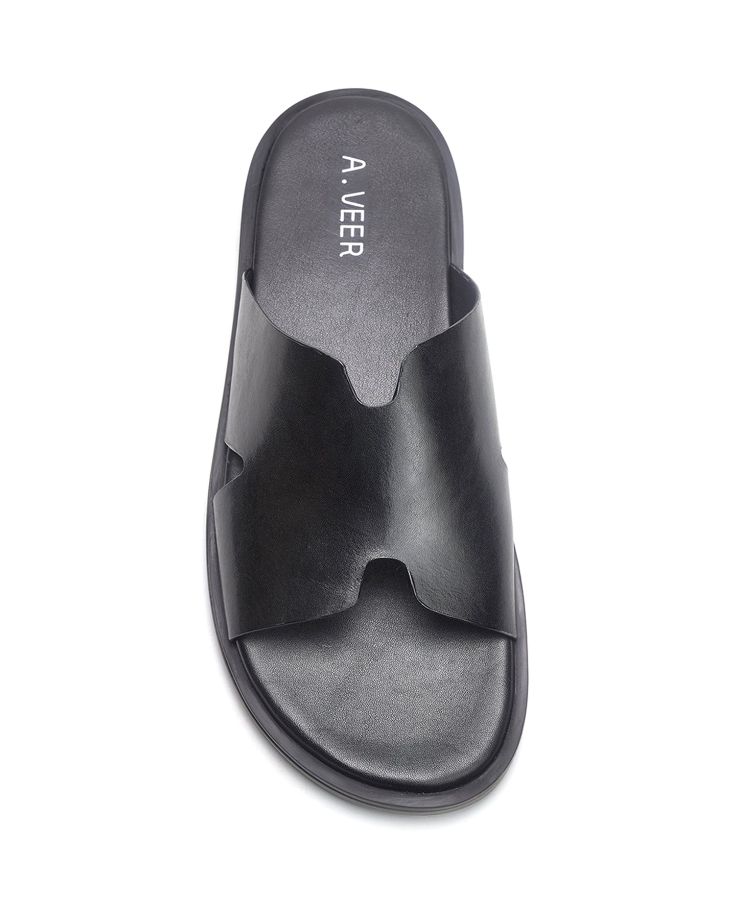 Marrakesh Slide // Black Leather