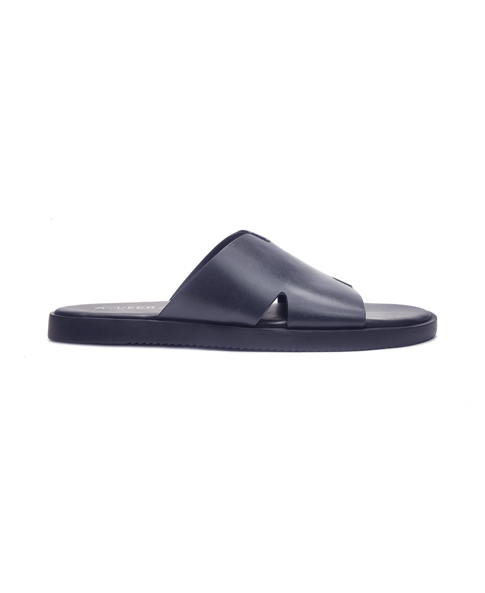 Marrakesh Slide // Navy Leather