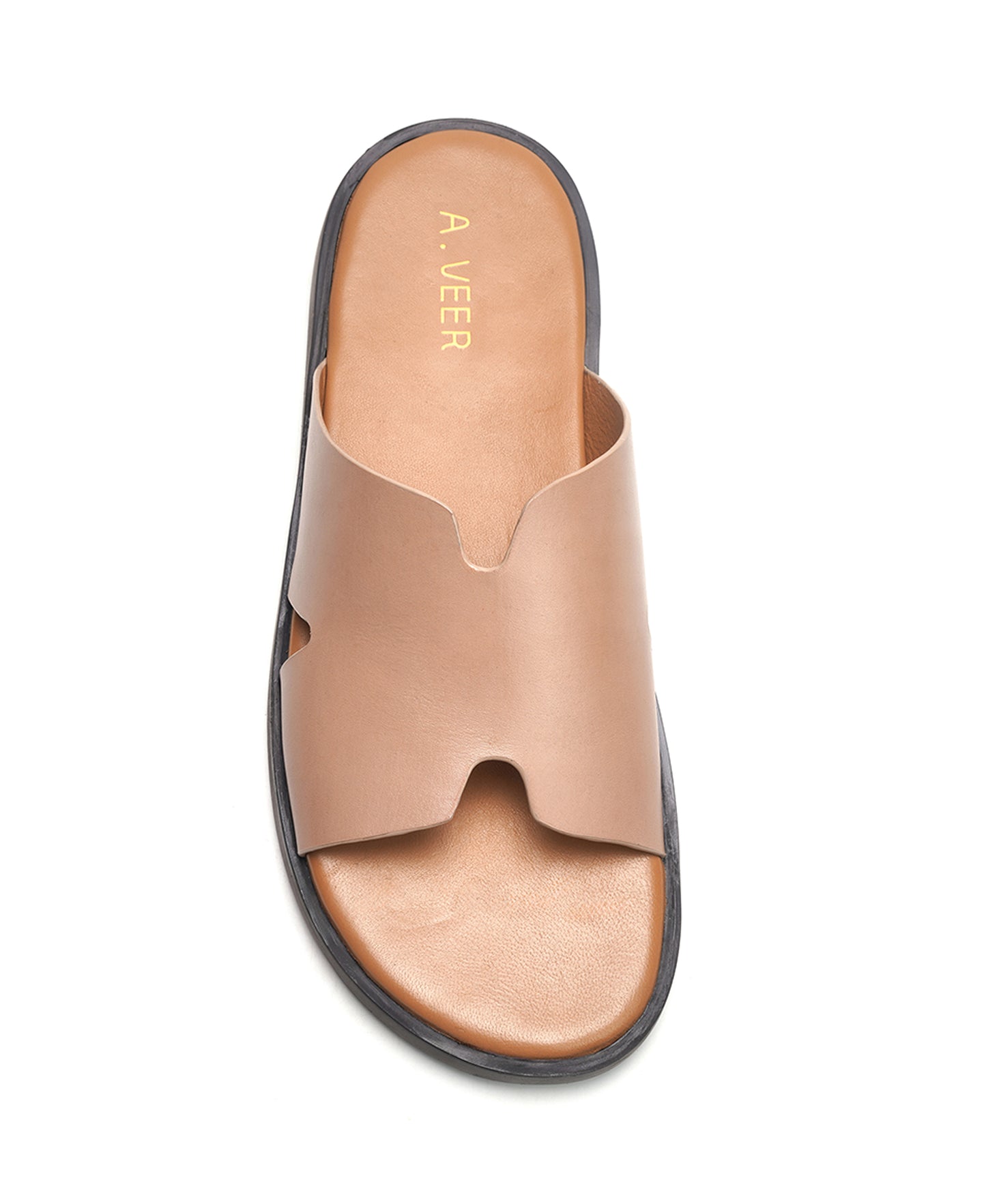 Marrakesh Slide // Beige Leather