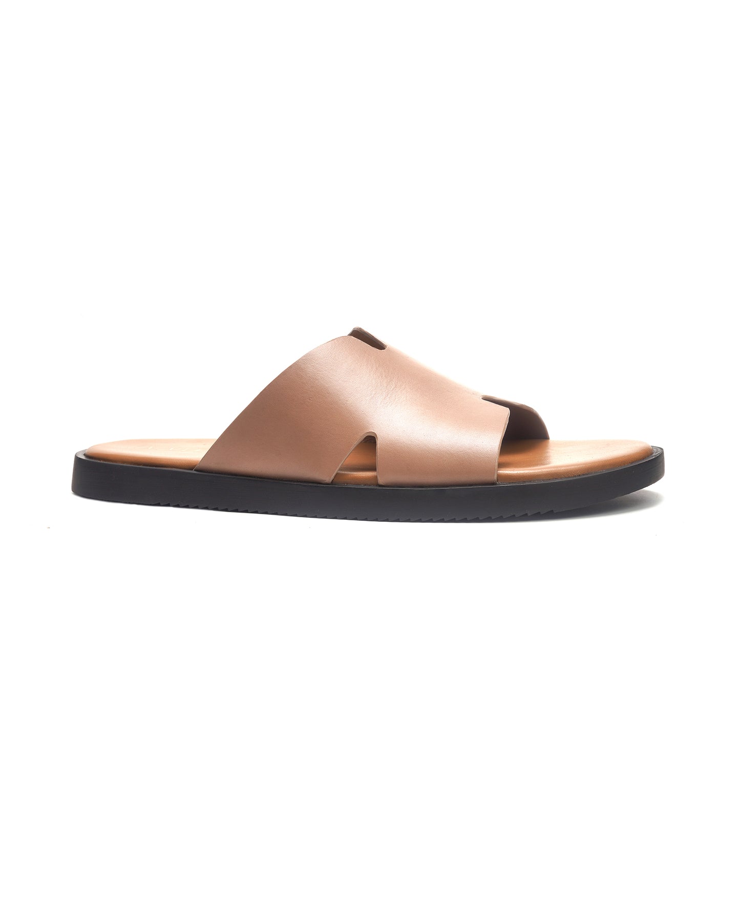 Marrakesh Slide // Beige Leather
