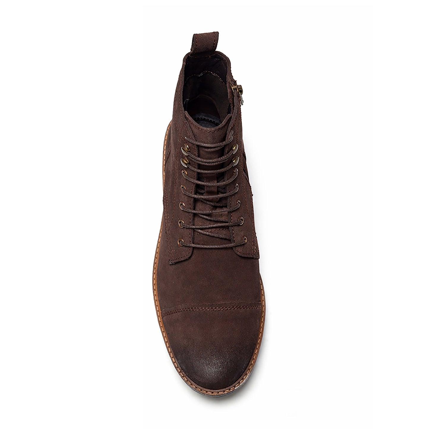 Wilder Lace-up Boot // Brown Suede