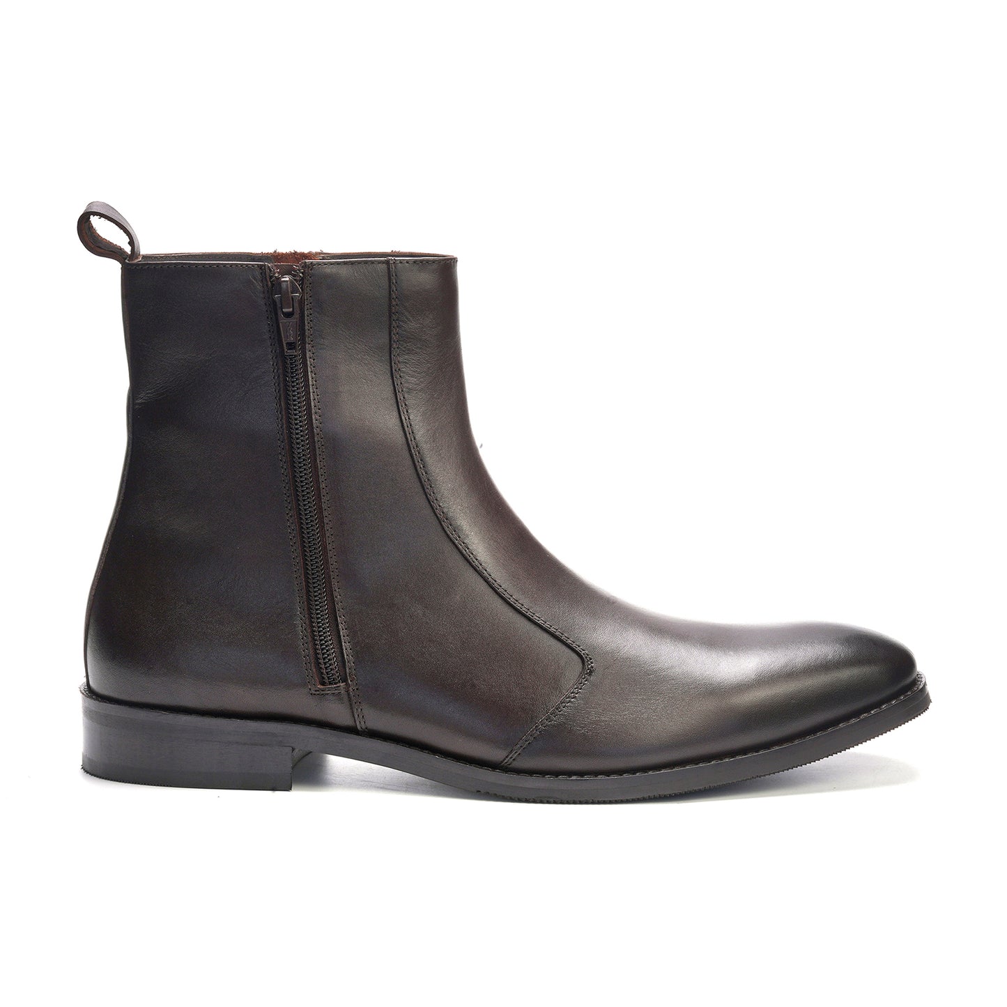 Lexington Zip Boot // Brown Leather