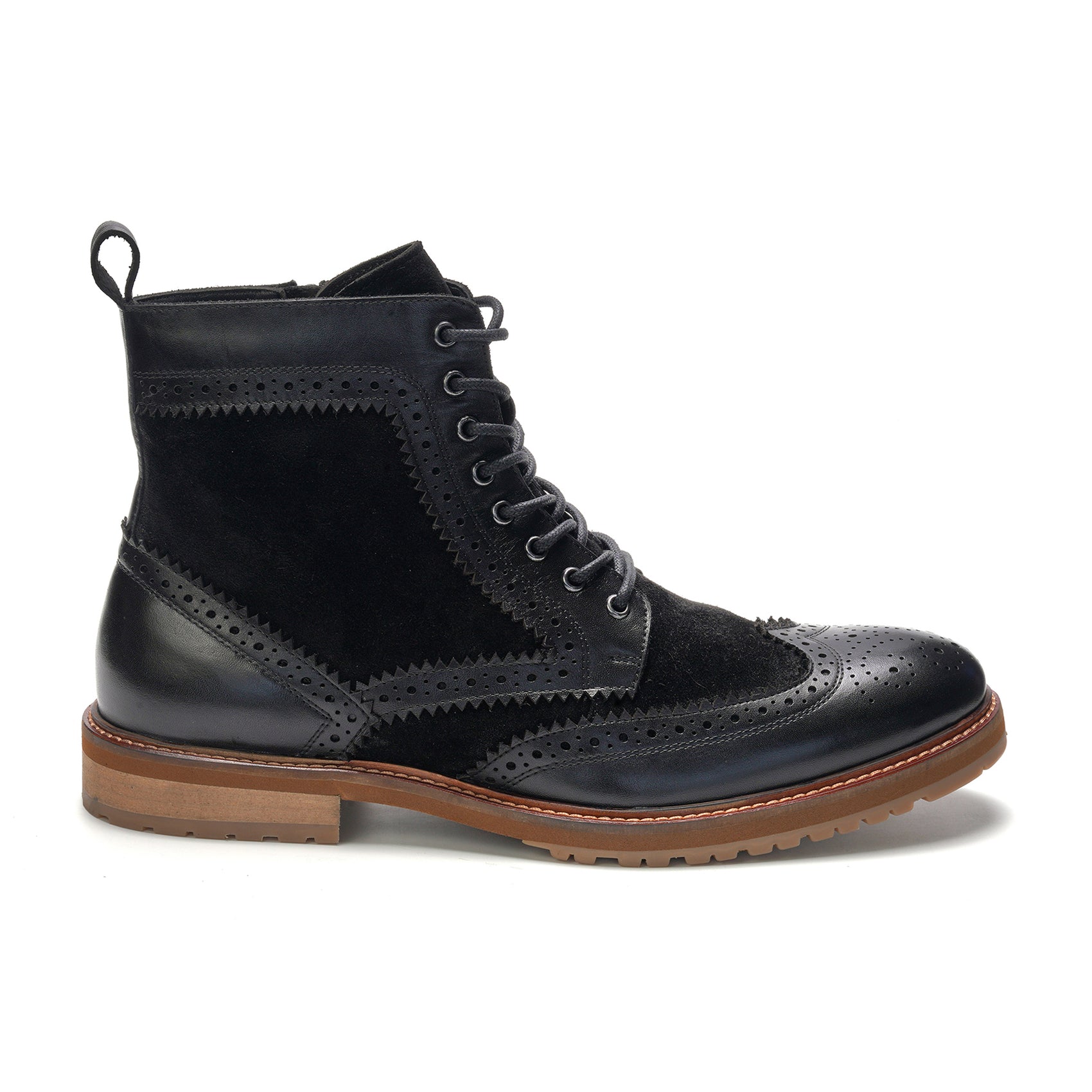 Langston Wingtip Boot // Black Leather
