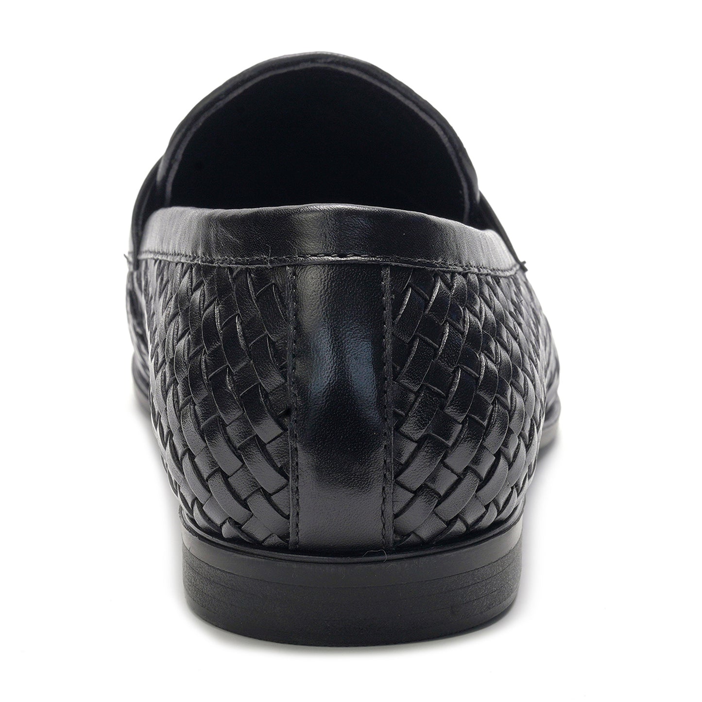 Cairo Woven Loafer // Black Leather