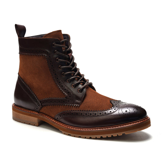 Langston Wingtip Boot // Brown Leather