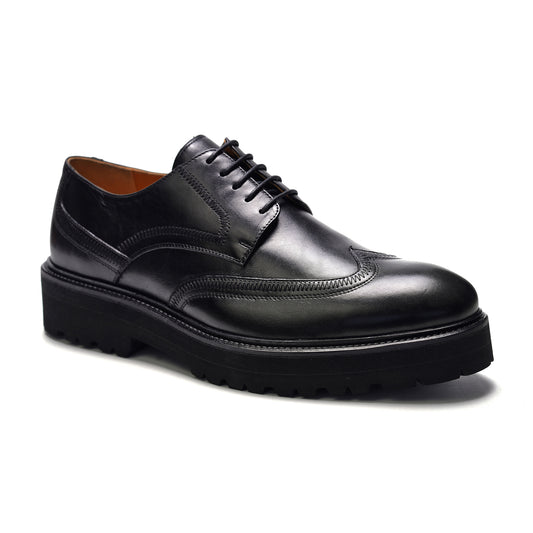 Hadley Wingtip // Black Leather