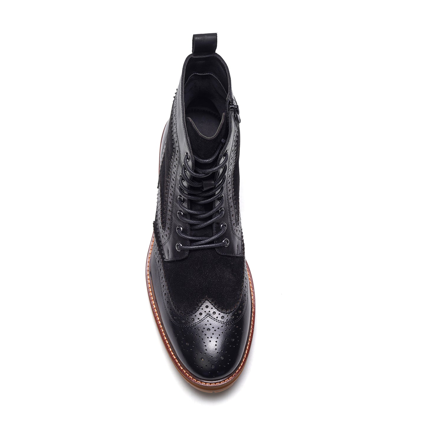 Langston Wingtip Boot // Black Leather