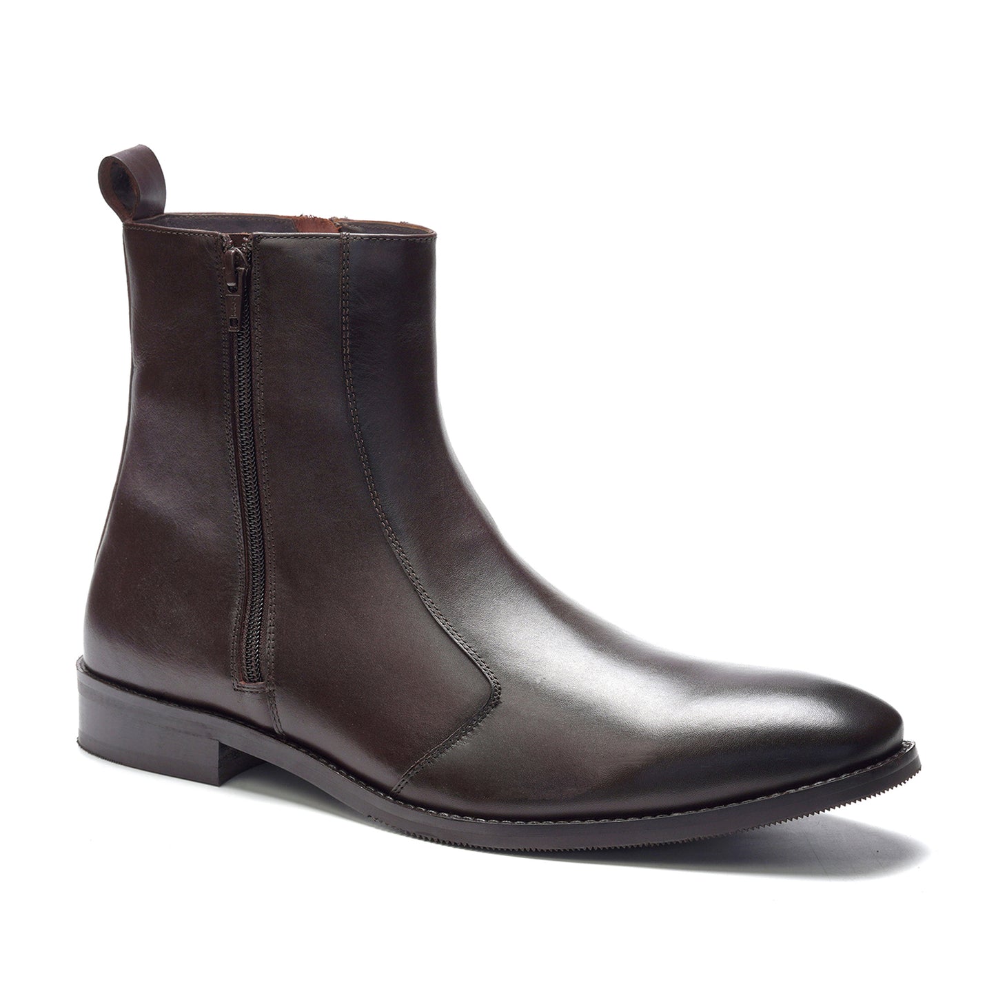 Lexington Zip Boot // Brown Leather