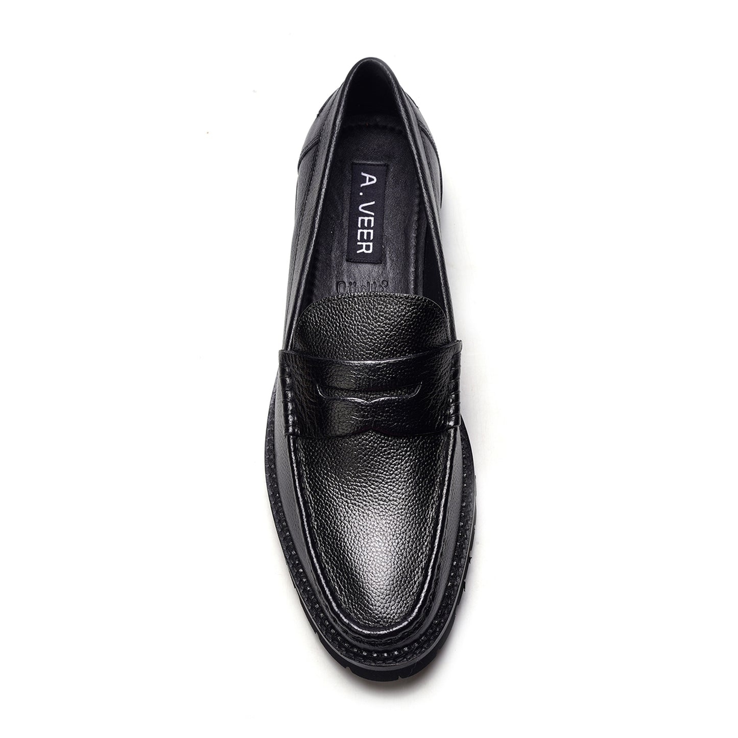 Jasper Penny Loafer // Black Leather