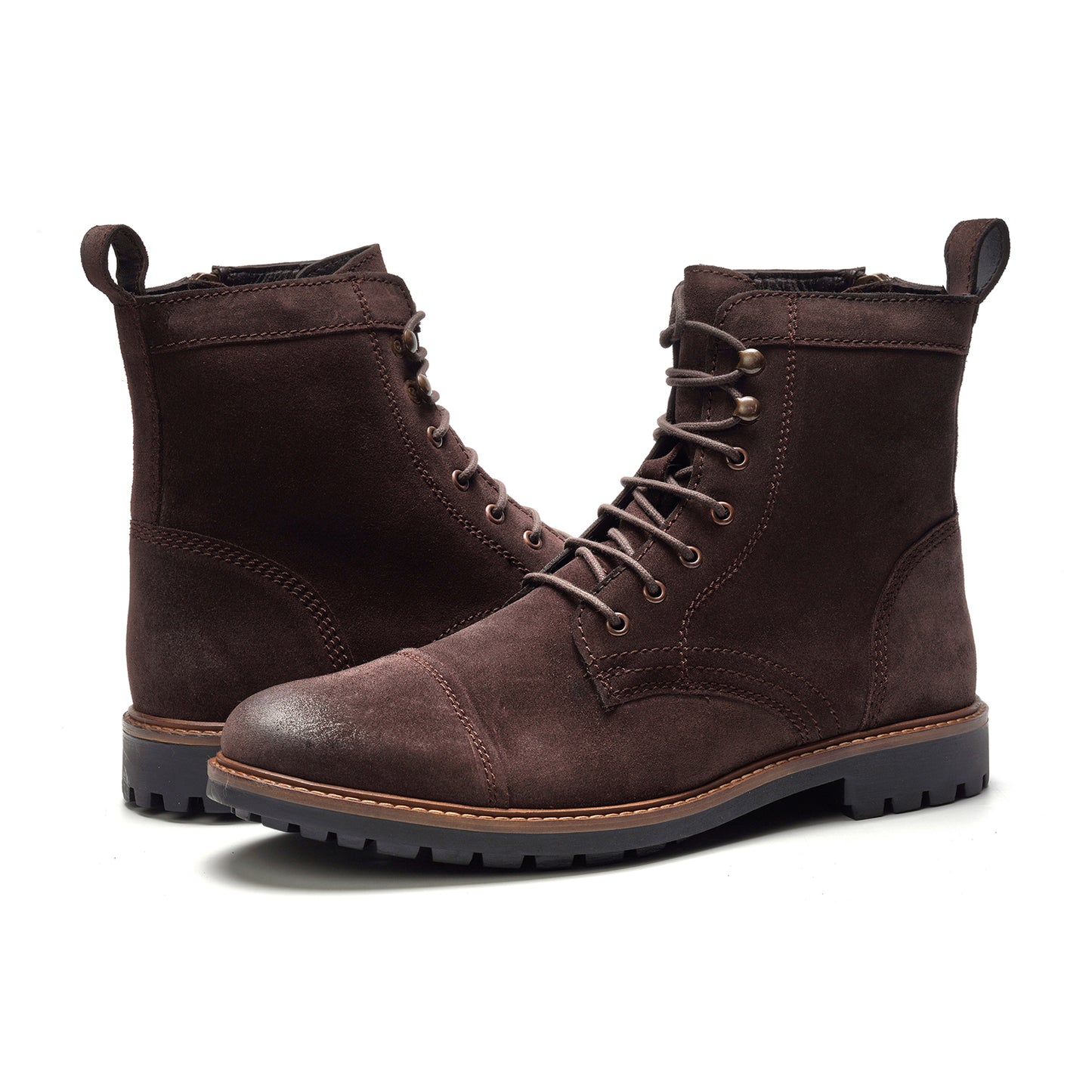 Wilder Lace-up Boot // Brown Suede