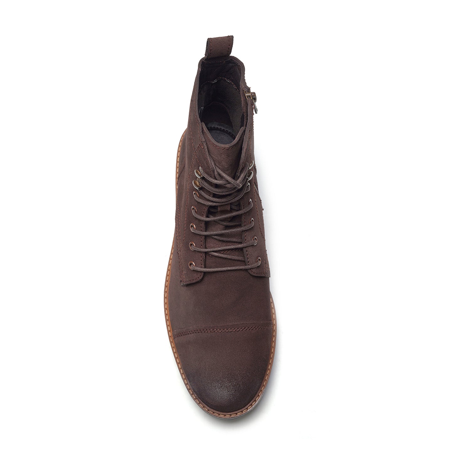 Wilder Lace-up Boot // Brown Suede