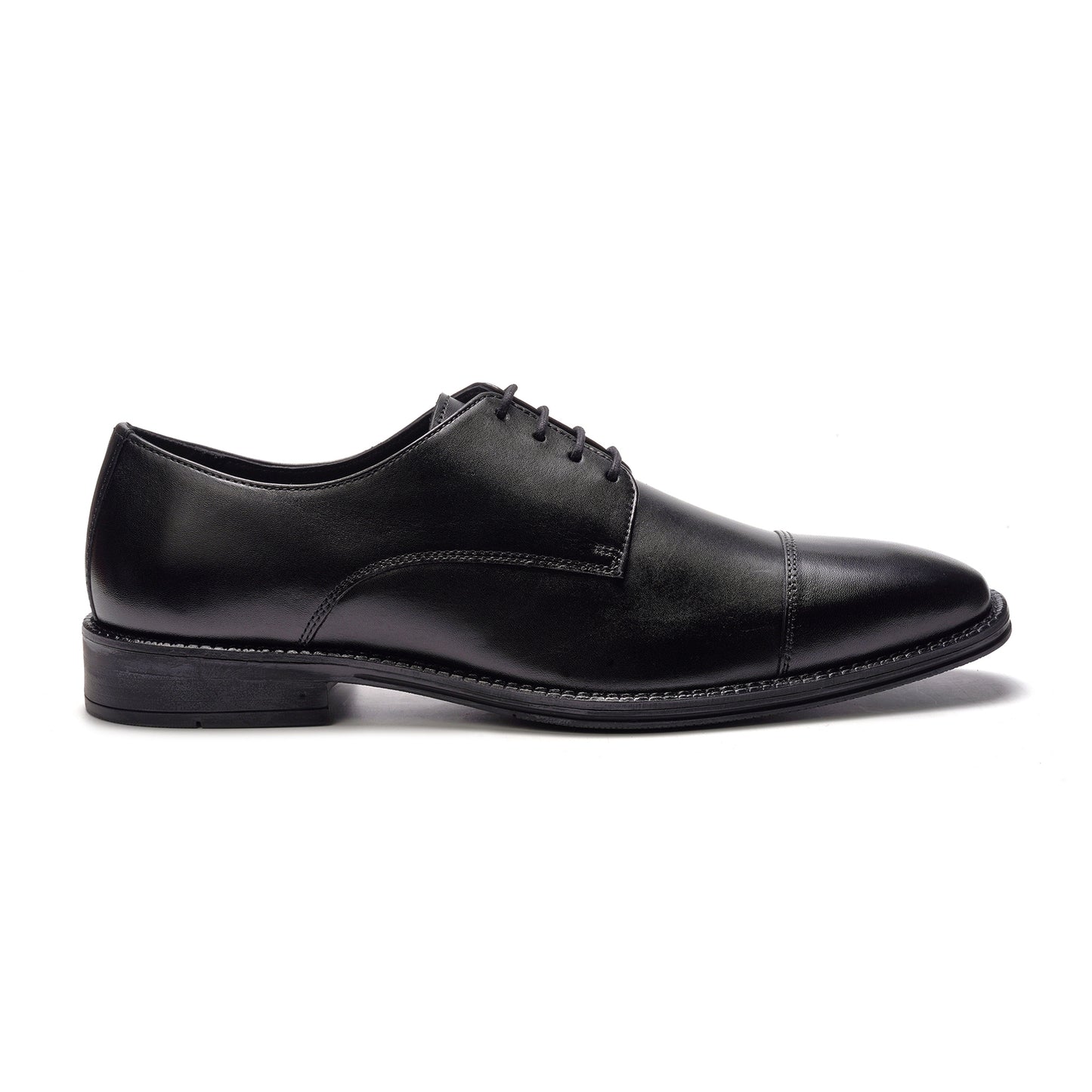 Maddox Cap-toe Oxford // Black Leather