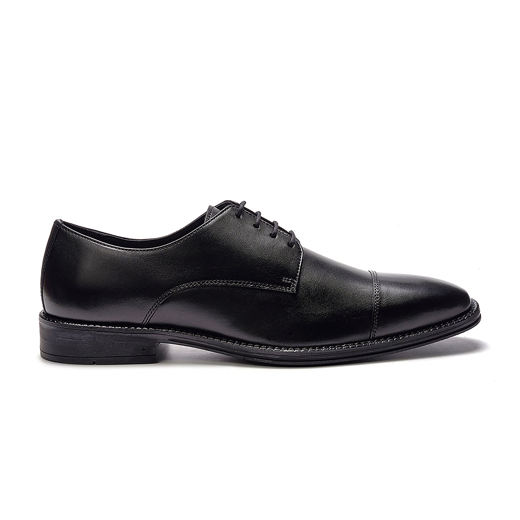 Maddox Cap-toe Oxford // Black Leather