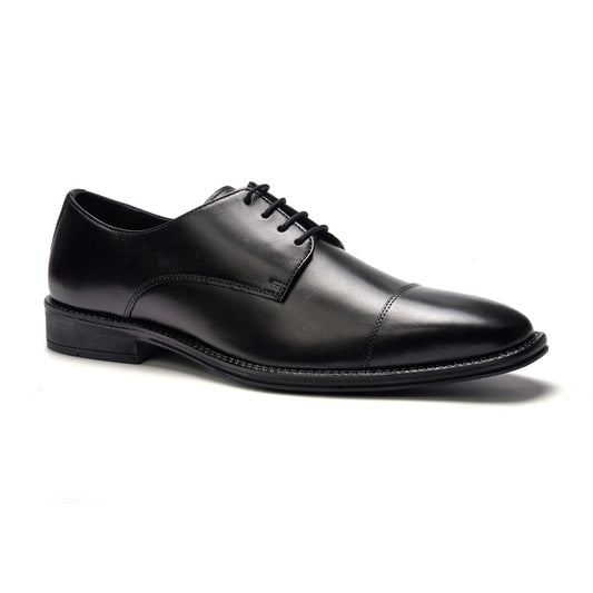 Maddox Cap-toe Oxford // Black Leather