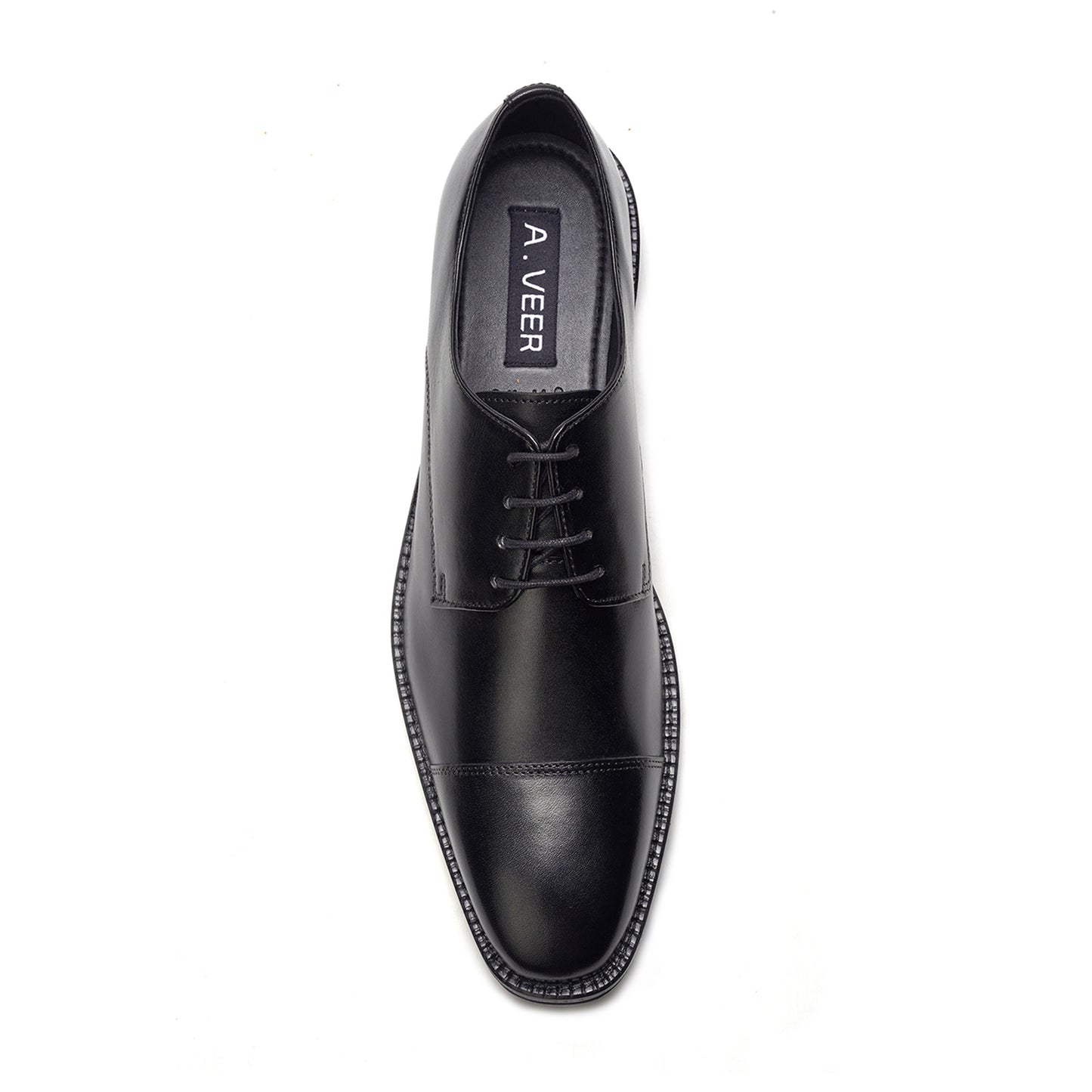 Maddox Cap-toe Oxford // Black Leather