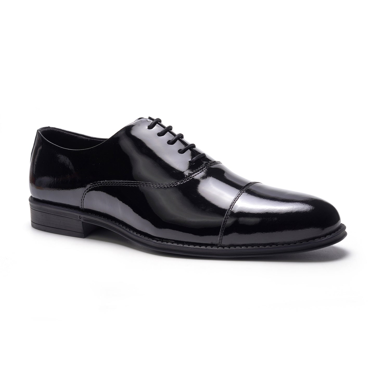 Nero Cap-toe Oxford // Black Leather