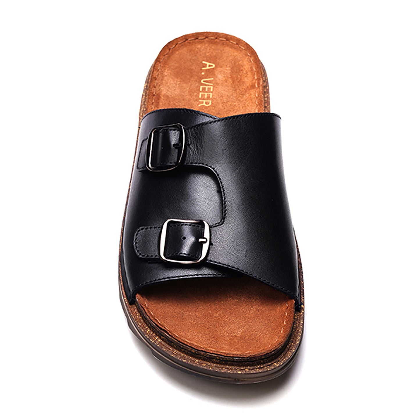 Havana Double Strap Sandal // Black