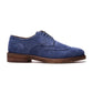 Cambridge Wingtip Lace-up // Jean Blue Suede