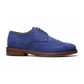 Cambridge Wingtip Lace-up // Jean Blue Suede