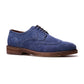 Cambridge Wingtip Lace-up // Jean Blue Suede