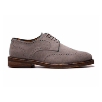 Cambridge Wingtip Lace-up // Taupe Suede