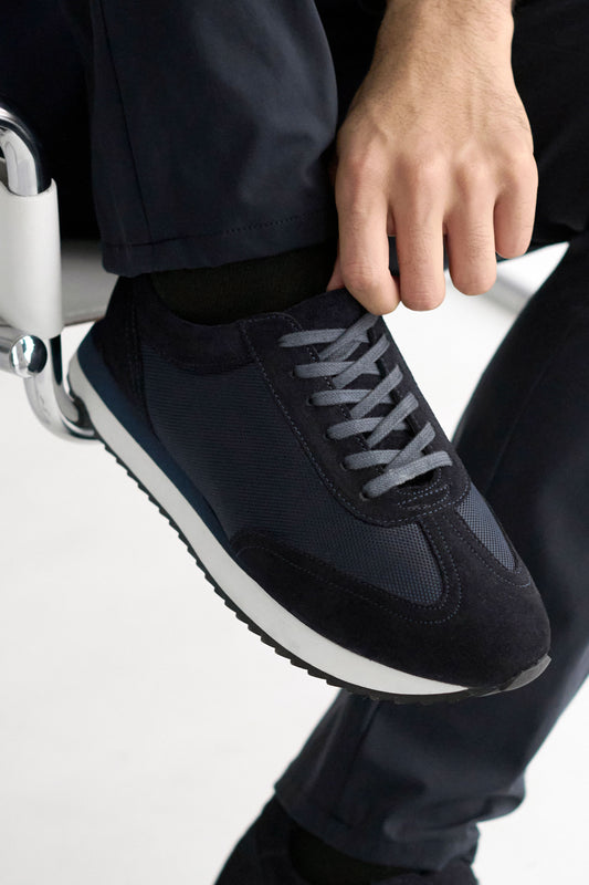 Richard Sneaker // Navy Suede